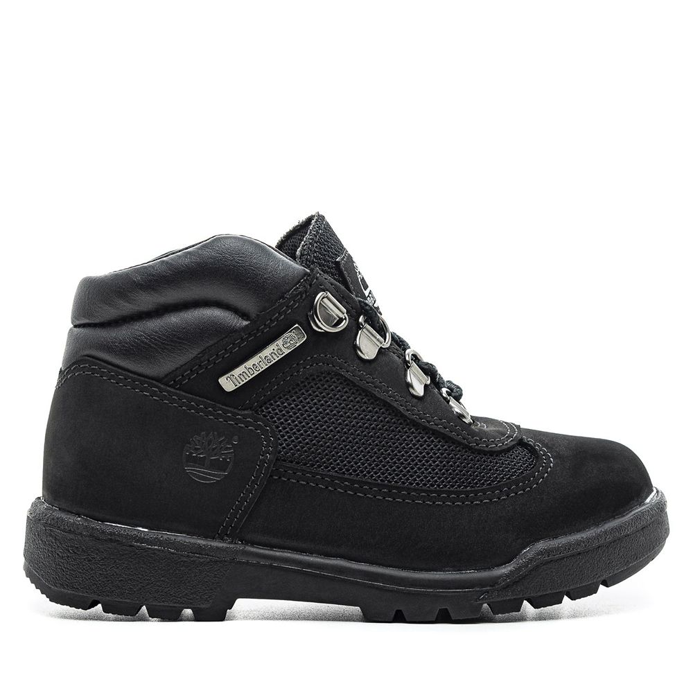 Bocanci De Zapada Timberland Copii Negrii - Youth Leather/Fabric Mid Field - Romania - OIEMYK804